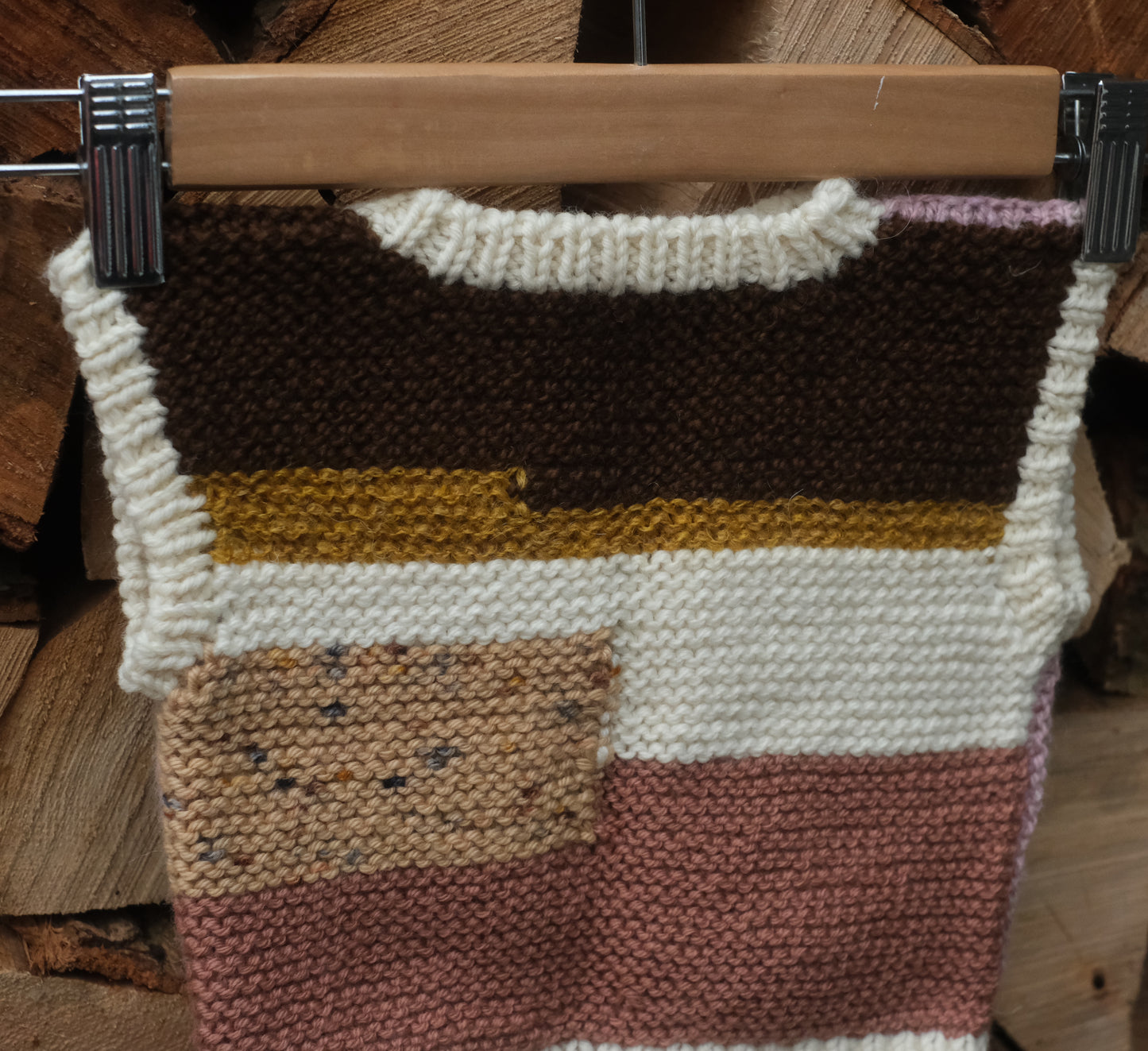 log cabin baby vest
