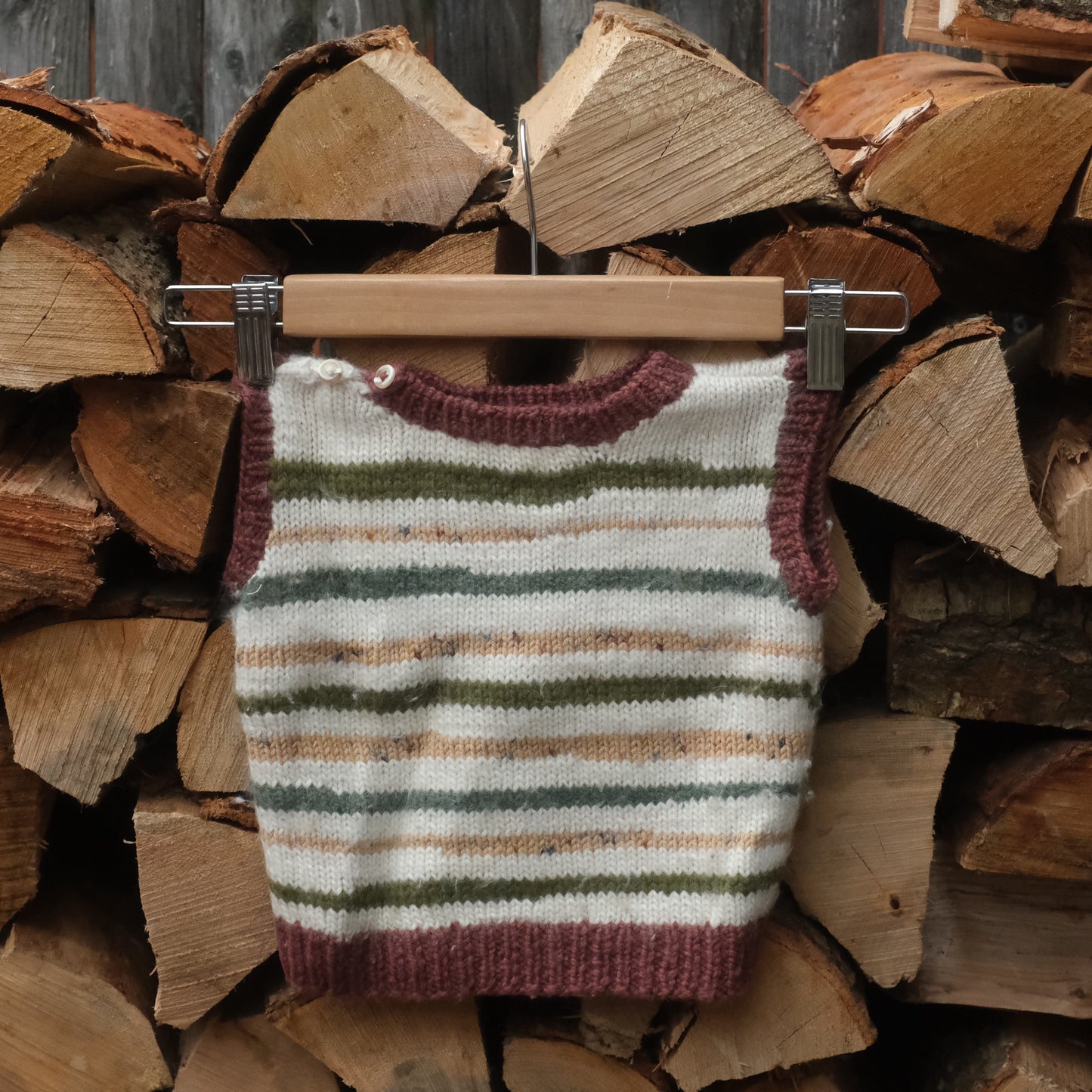rag rug vest (pre-loved)