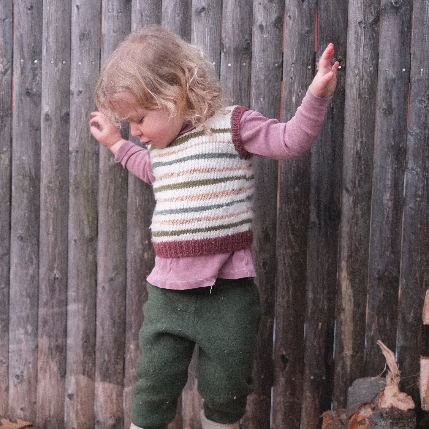 rag rug vest (pre-loved)